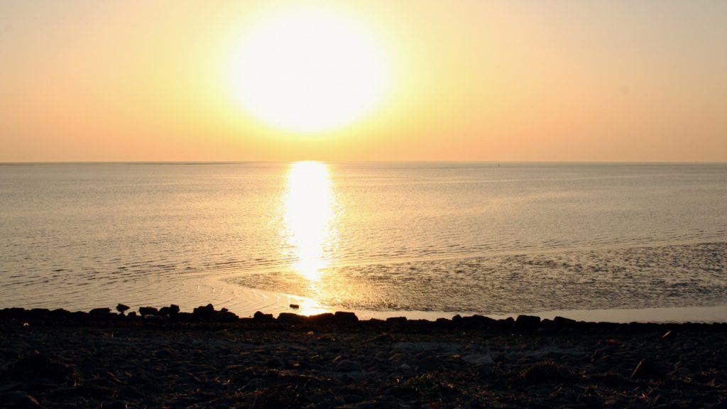 Sunset over the North Sea
