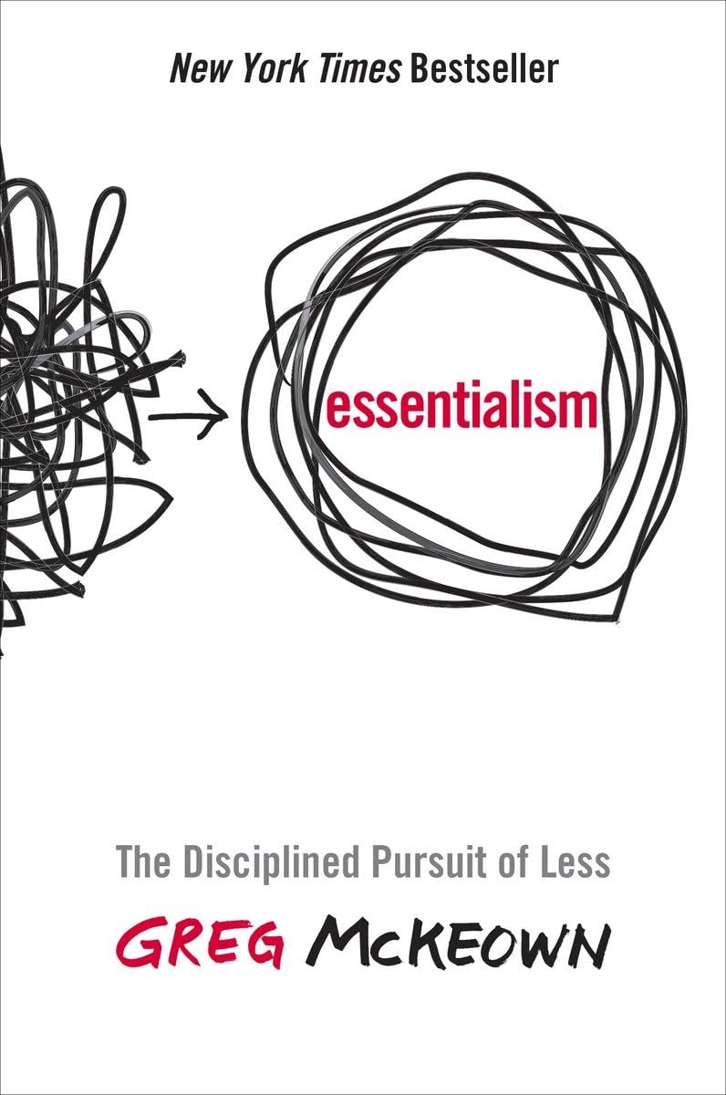 Book cover of "Essentialism" by Greg McKeown